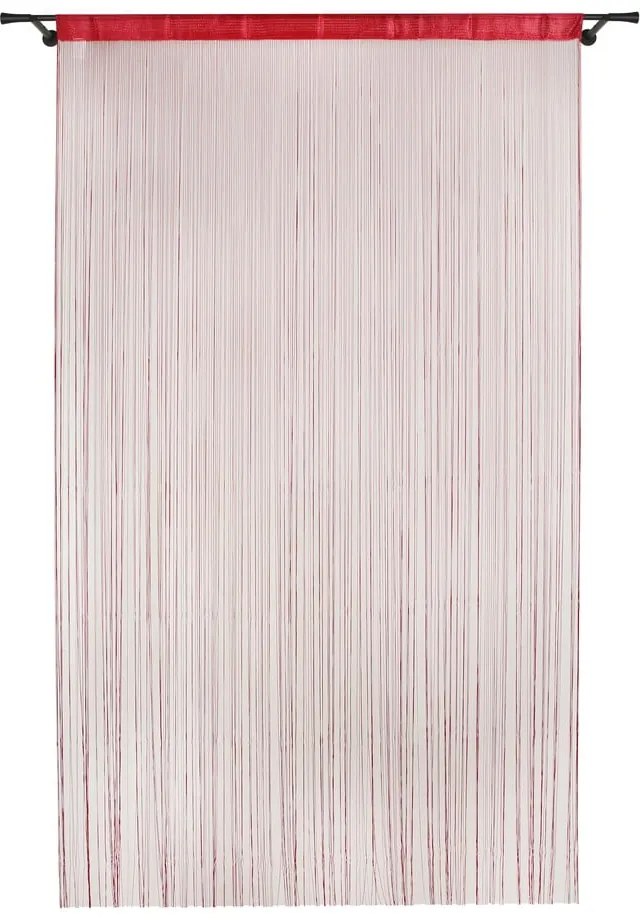 Червена завеса за врата 100x200 cm String - Mendola Fabrics