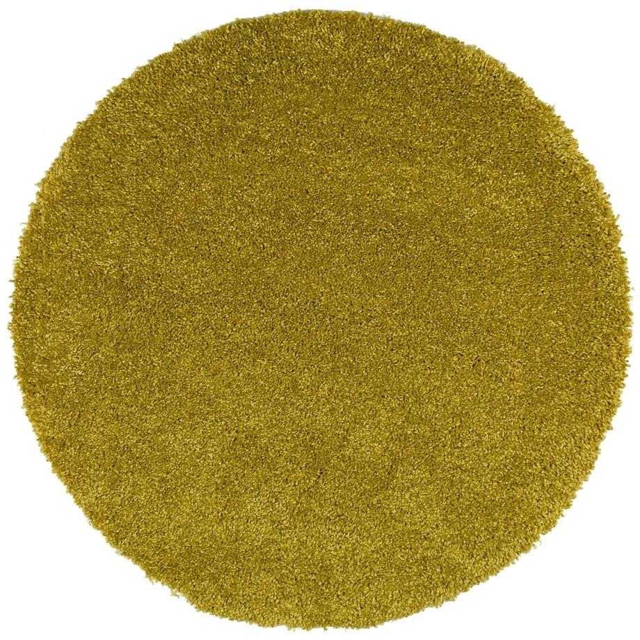 Зелен килим Aqua Liso, ø 100 cm - Universal