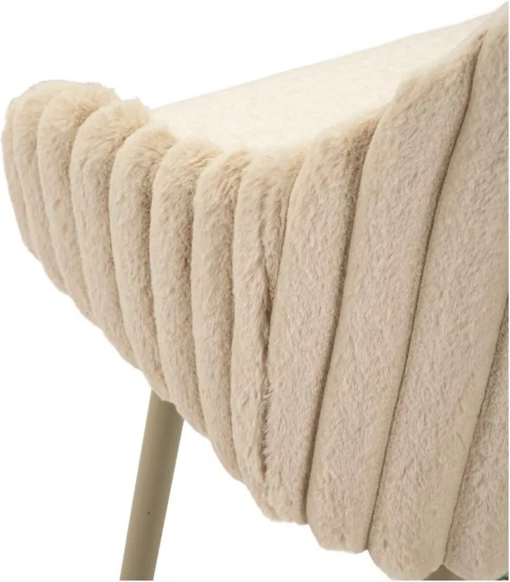 Кремави тапицирани бар столове в комплект с подлакътници 2 бр. (височина на седалката 78 cm) Alaska – Mauro Ferretti