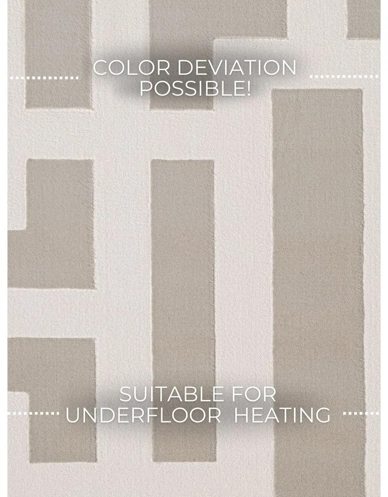 Сив/кремав килим 200x280 cm Perles Onyx – Elle Decoration