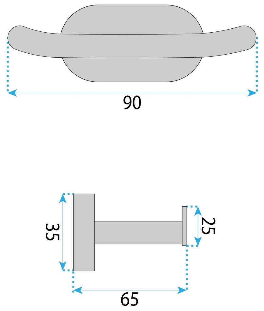 Закачалка за баня Til 105 Gold