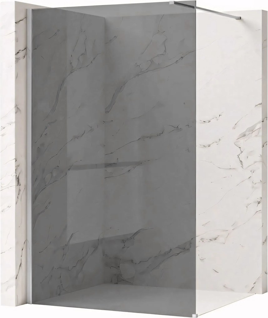 Параван за душ Rea Flexi Grey / Chrome 90