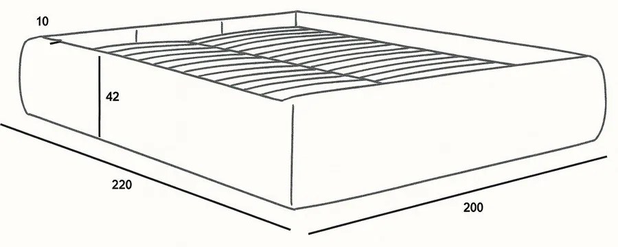 Тъмнозелено двойно легло 180x200 cm тапицирано с място за съхранение/без табла с включена подматрачна рамка Inera – Bobochic Paris