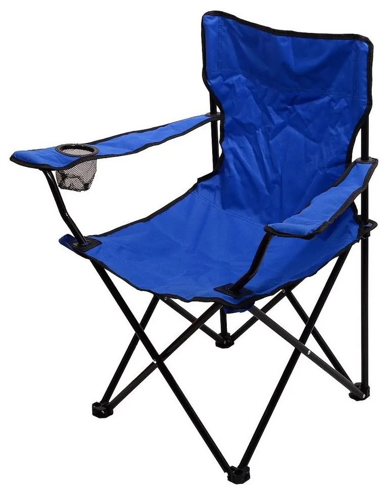 Сгъваем къмпинг стол син