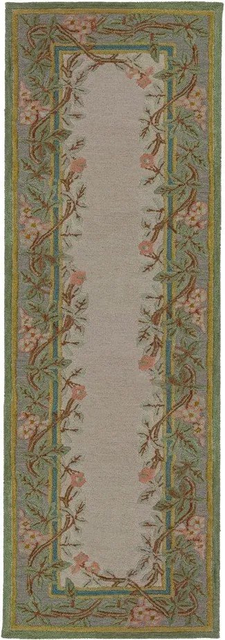 Ръчно изработена вълнена пътека 80x300 cm Verona Floral – Flair Rugs