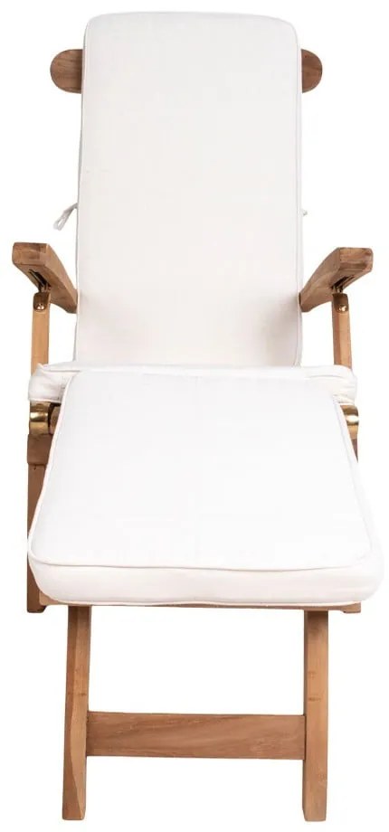 Бяла памучна възглавница за седалка за открит шезлонг Arrecife - House Nordic