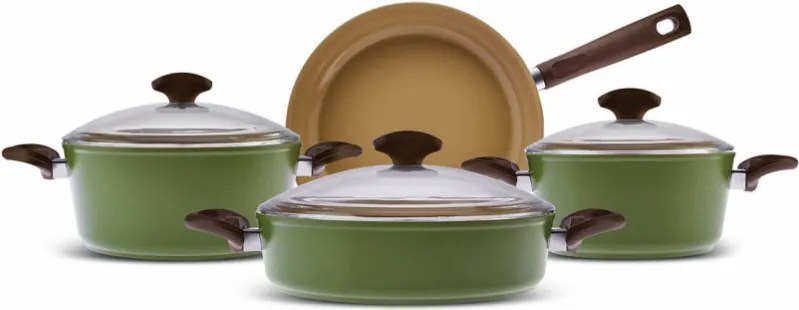 Комплект за готвене Натурал про 7 части швейцарски кристал