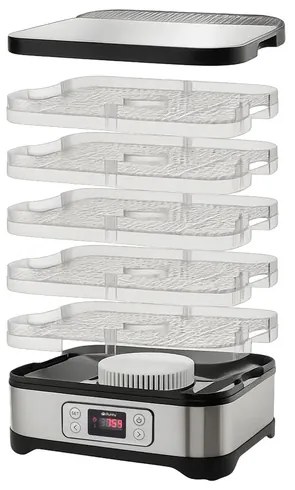 Електрическа сушилня за гъби и плодове с LCD дисплей - 400 W