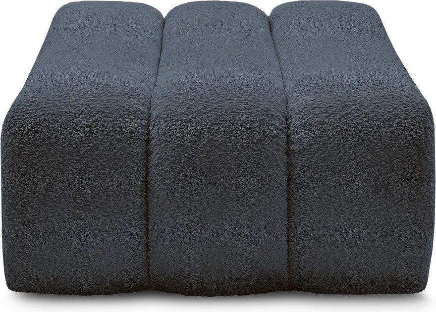 Тъмносиня табуретка от прежда с примки от букле Azra – Bobochic Paris