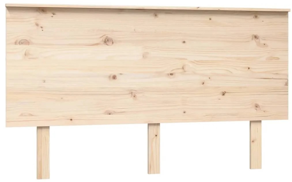 819170 vidaXL Горна табла за легло, 144x6x82,5 см, бор масив