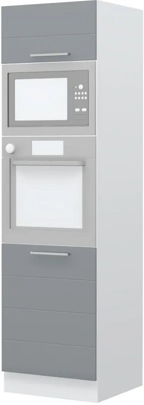 Висок подов шкаф за фурна Hudson K21-60-RM-White - Gray