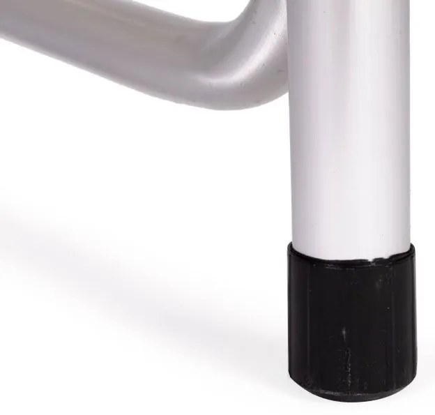 Сгъваема маса за кетъринг 119,5 x 60 cm бяла с 4 стола