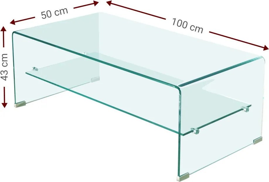 Холна маса Crystal Shelf