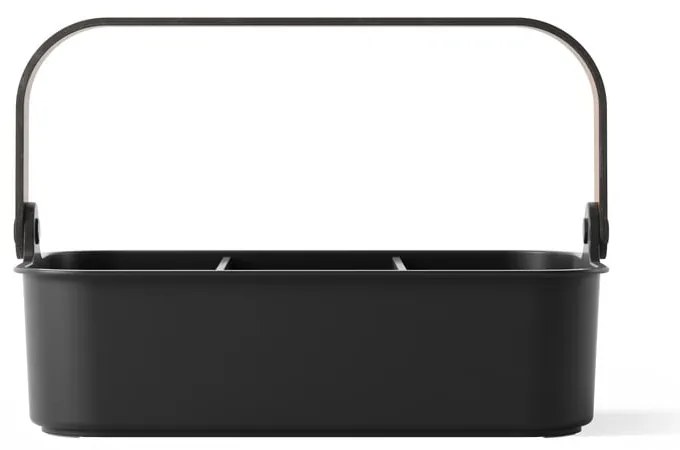 Черен органайзер за баня от рециклирана пластмаса Bellwood – Umbra