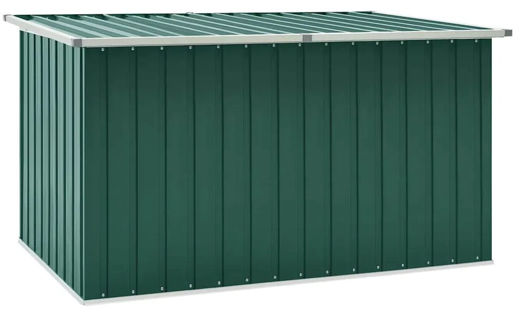 46269 vidaXL Градински сандък за съхранение, зелен, 171x99x93 см