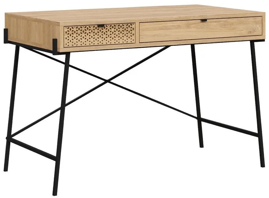 Работна маса от дъб 60x110 cm Ecrin - Marckeric