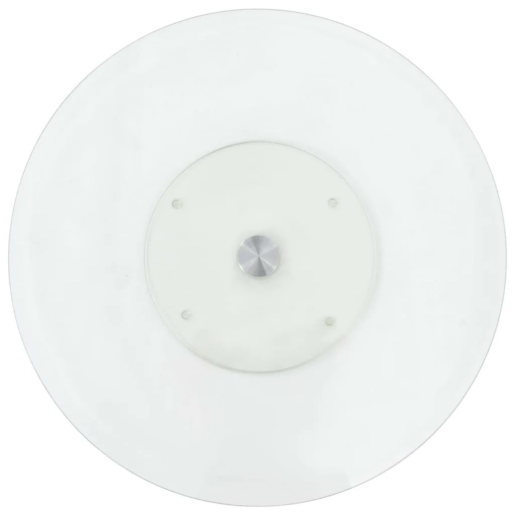 249498 vidaXL Въртящо се плато за сервиране прозрачно 60 см закалено стъкло