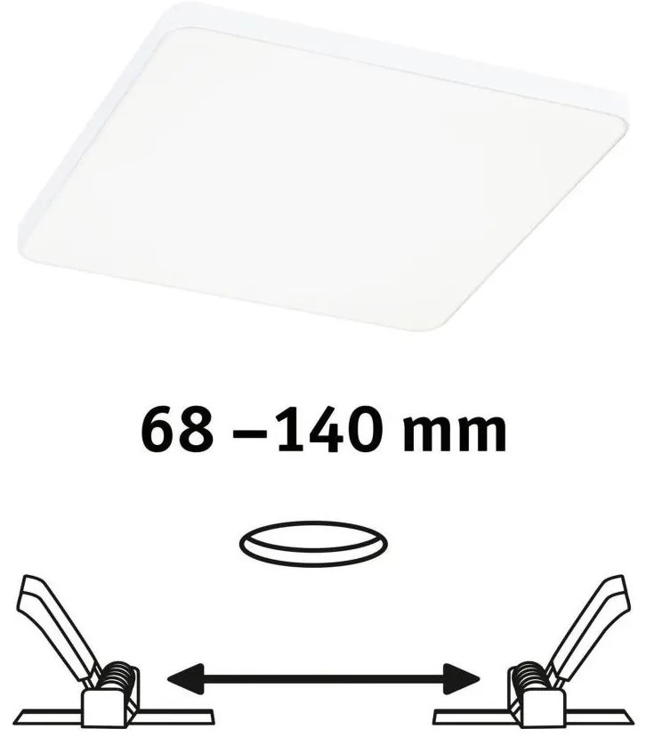 Paulmann 79954 - LED/12W IP44 Вградено осветително тяло за баня VARIFIT 230V