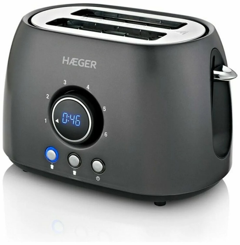 Тостер Haeger TO-08D.012A Черен 800 W