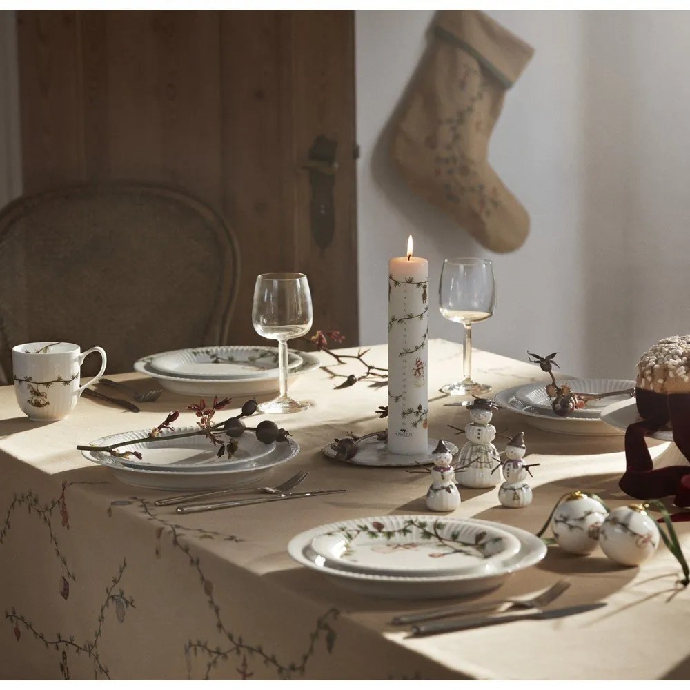 Свещ време на горене 56 час с коледен мотив Hammershøi Christmas 2025 – Kähler Design