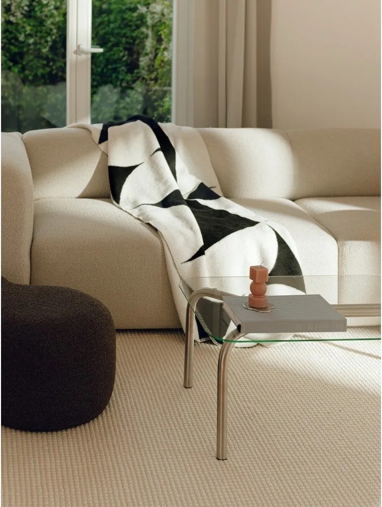 Черно/кремаво одеяло 150x200 cm Tul – noo.ma