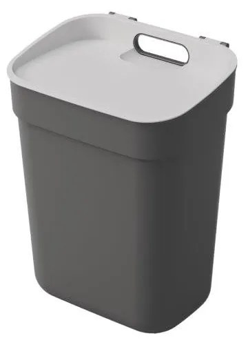 Тъмносив кош за отпадъци от рециклирана пластмаса 10 l Ready To Collect – Curver