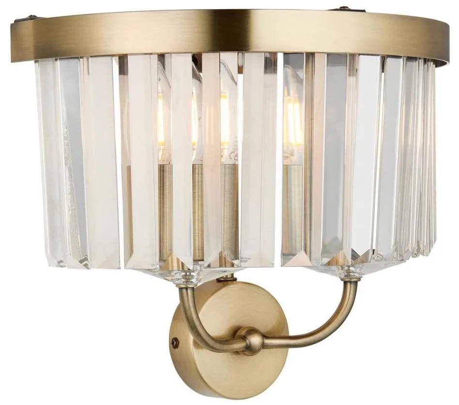 Endon 106450 - Аплик CHESTERFIELD 2xE14/6W/230V месинг