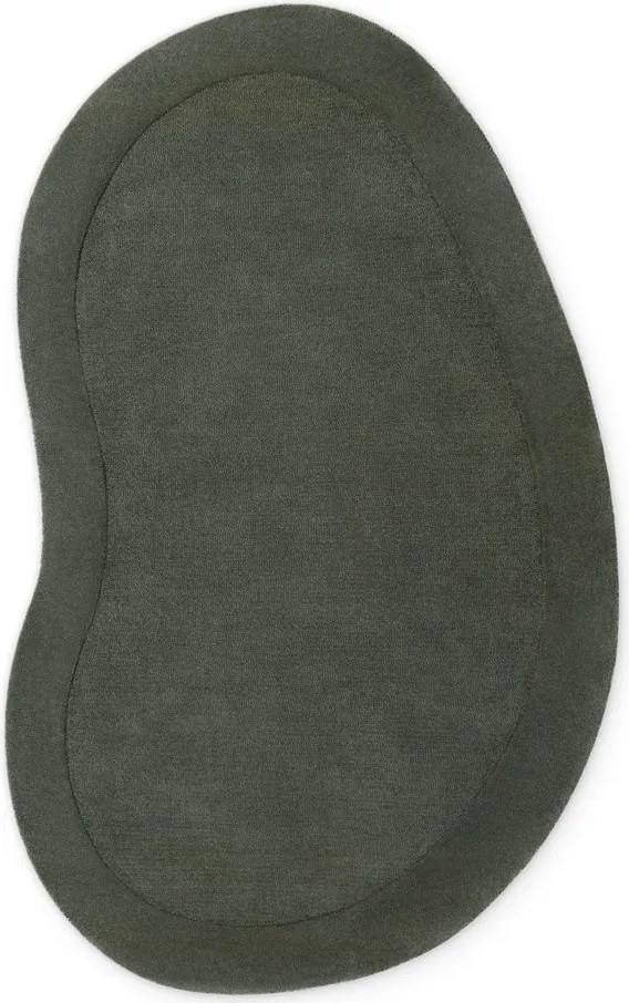 Тъмнозелен ръчно изработен килим със смес от вълна 125x200 cm Kari Organic – Villeroy&amp;Boch