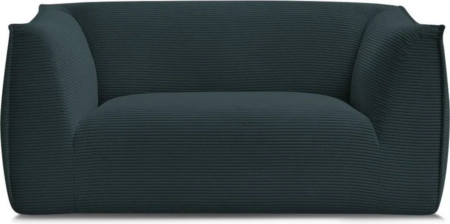 Тъмносин диван от рипсено кадифе 170 cm Giorgia – Bobochic Paris