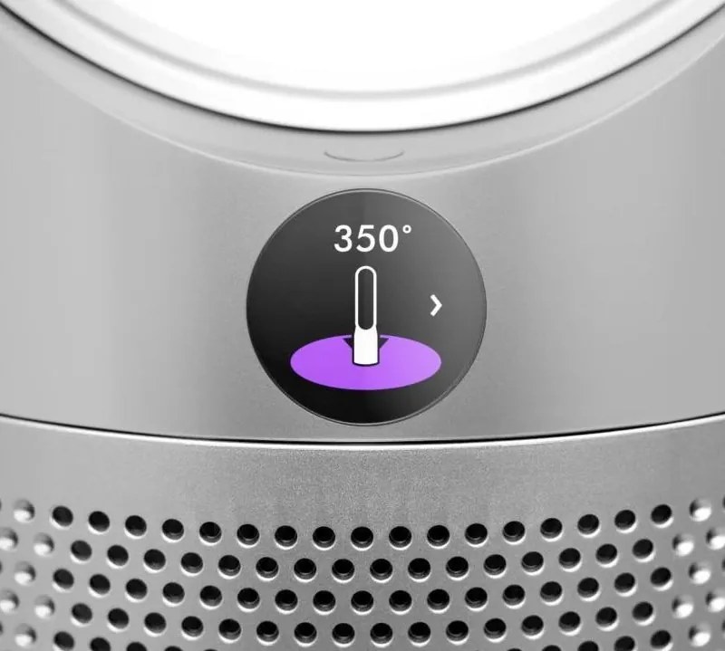 Пречиствател на въздух 2в1 Dyson PC2 De-NOx TP12 Wh/Gd, Охладител, 40W, До 40 м2, 10 скорости, Осцилация, HEPA+К-Carbon, Wi-Fi, LCD, Гласово управление, Бял/златист