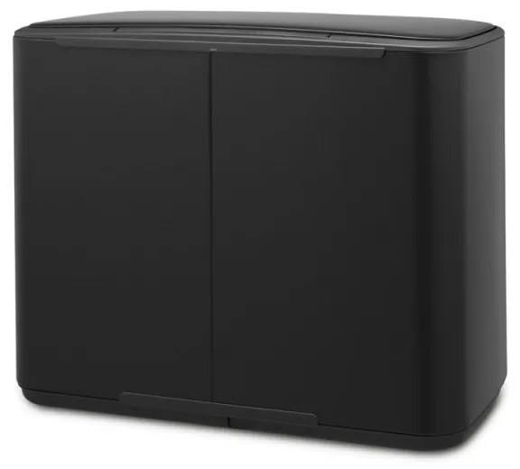 Кош за боклук Brabantia Bo Pedal 1000236, 36 л, Леко затваряне, Противоплъзгаща основа, Устойчив на пръстови отпечатъци, Черен