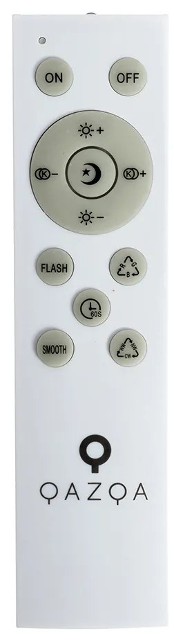 Интелигентен таванен аплик бял 38 см звезден ефект с LED с дистанционно управление - Extrema