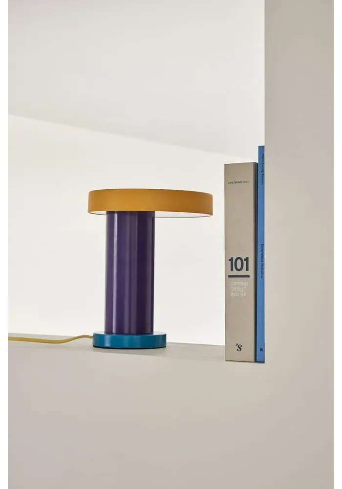 Лилава LED затъмняваща се настолна лампа (височина 25 cm) Magic – Hübsch