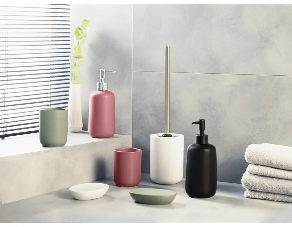 Черен керамичен диспенсер за сапун 500 ml Olinda – Allstar