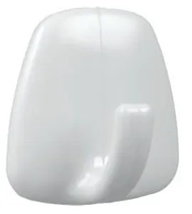 Бели пластмасови комплект куки 4 бр. без пробиване – Metaltex