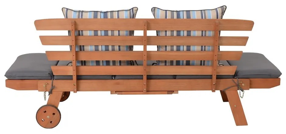 Кафява градинска пейка от масивно дърво Rincon – Garden Pleasure