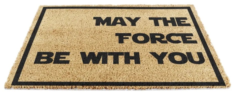 Изтривалка от кокосови влакна 40x60 cm May the Force Be With Your – Artsy Doormats