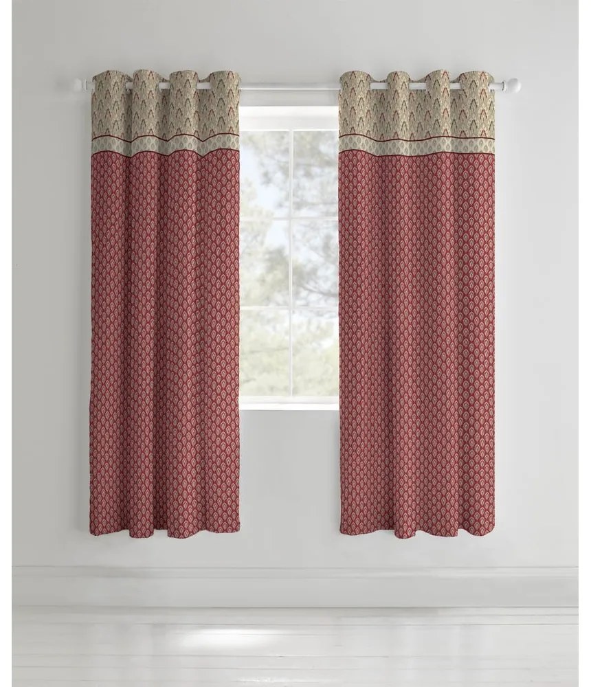 Кафяви пердета в комплект 2 бр. 168x183 cm Kashmir – Catherine Lansfield