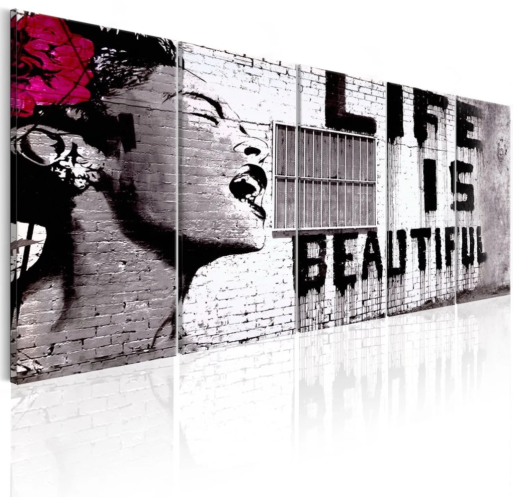 Печат върху платно - Banksy: Life is Beautiful 200x80