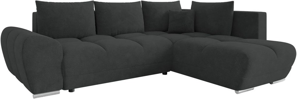 Ъглов диван Forrest-Антрацит-Десен