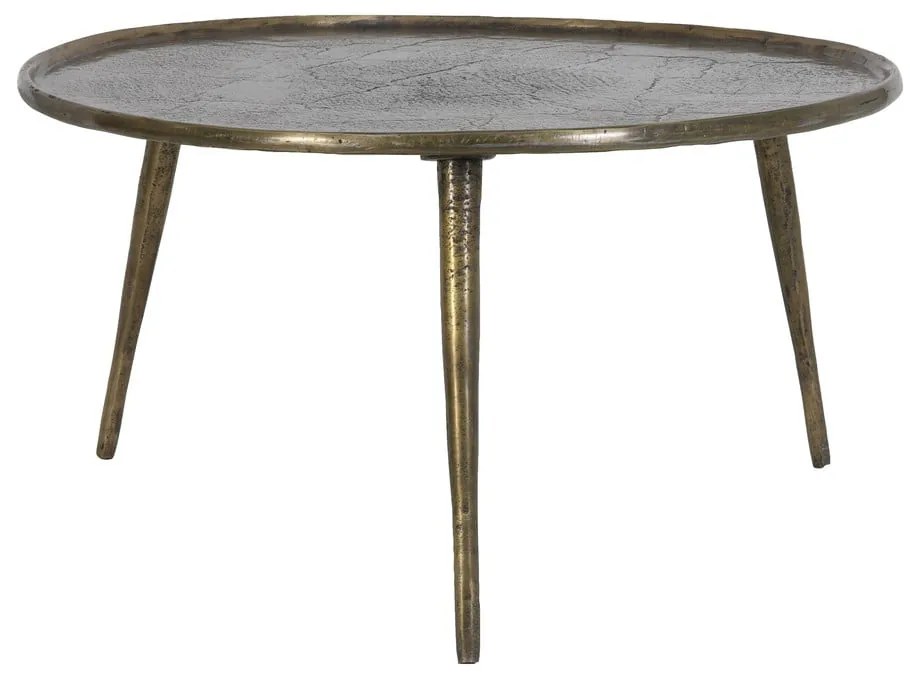 Метална кръгла масичка за кафе бронзова ø 67,5 cm Babina – Light &amp; Living