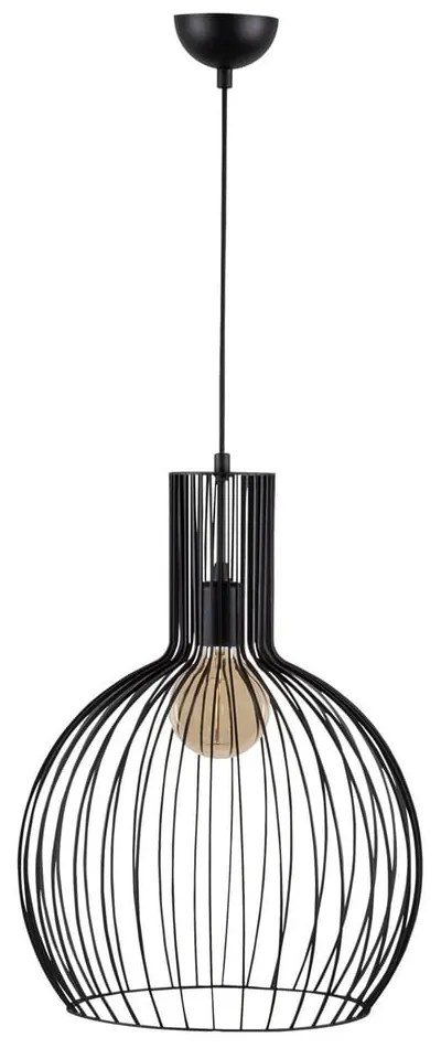 Черно висящо осветително тяло с метален абажур ø 38 cm Fellini – Opviq lights