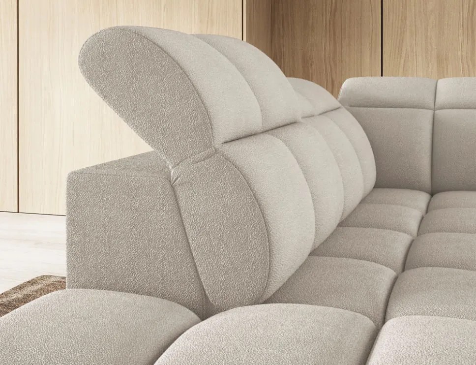 Ъглов диван Chicago-Бежов-Ляв