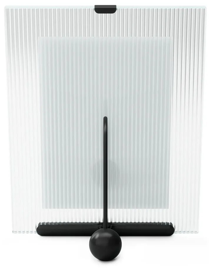 Черна стъклена стояща рамка 19x23 cm Flute – Umbra