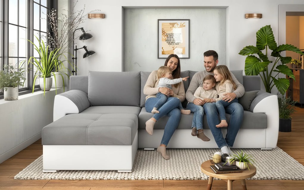 Разтегателен ъглов диван Деман