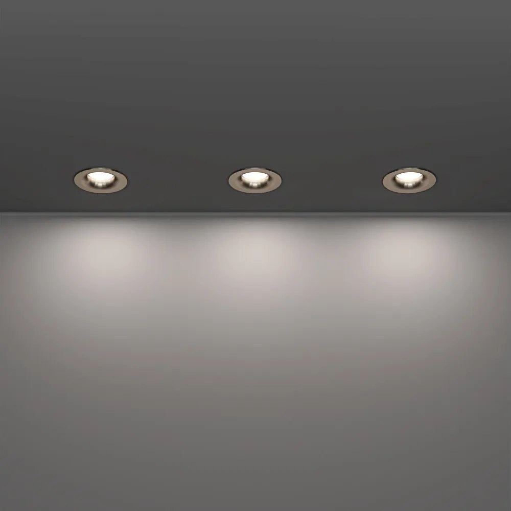 Eglo 902276 - Комплект 3xLED таванни осветителни тела за баня SALABATE LED/4,9W/230V Ø8,8cm IP65 хром