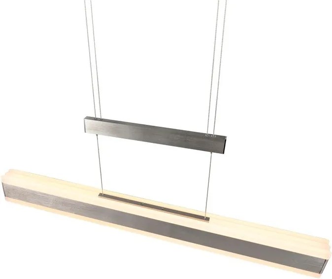 LED висящо осветително тяло в матово сребрист цвят с метален абажур Arcola – Trio