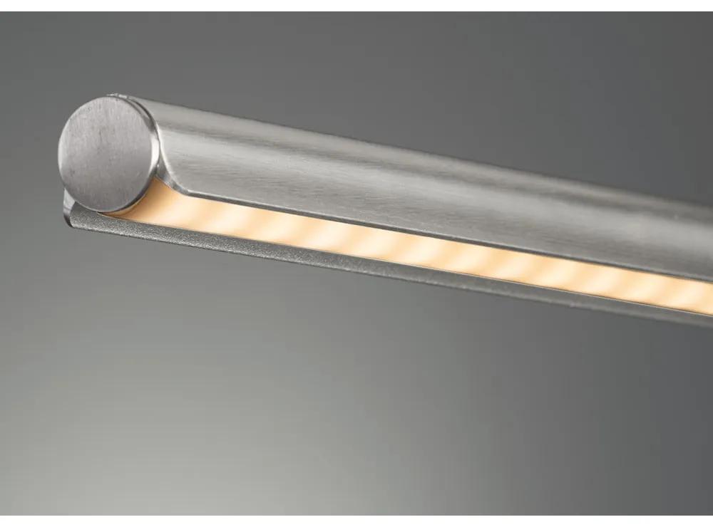 LED подова лампа сребърна с метален абажур (височина 130 cm) Nami – Fischer &amp; Honsel