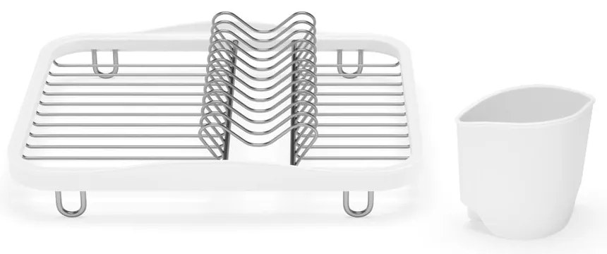 Бяла стоманена тавичка за оттичане 36x28 cm Sinkin – Umbra