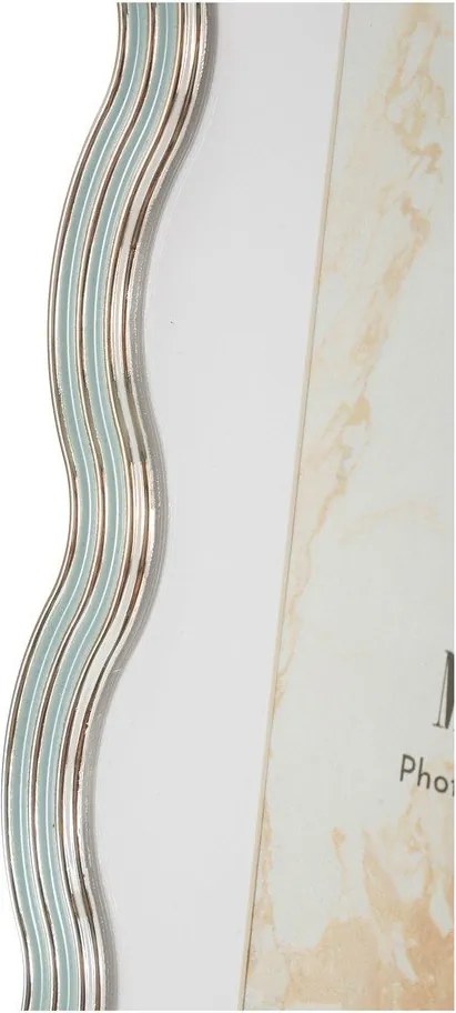 Светлосиньо-сребриста метална стояща рамка 17,5x22,5 cm Elizabeth – Mauro Ferretti